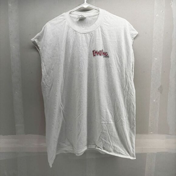 Vintage Emazing.com Hummer Tour 2001 Shirt Mens XL Sleeveless White - Picture 4 of 7